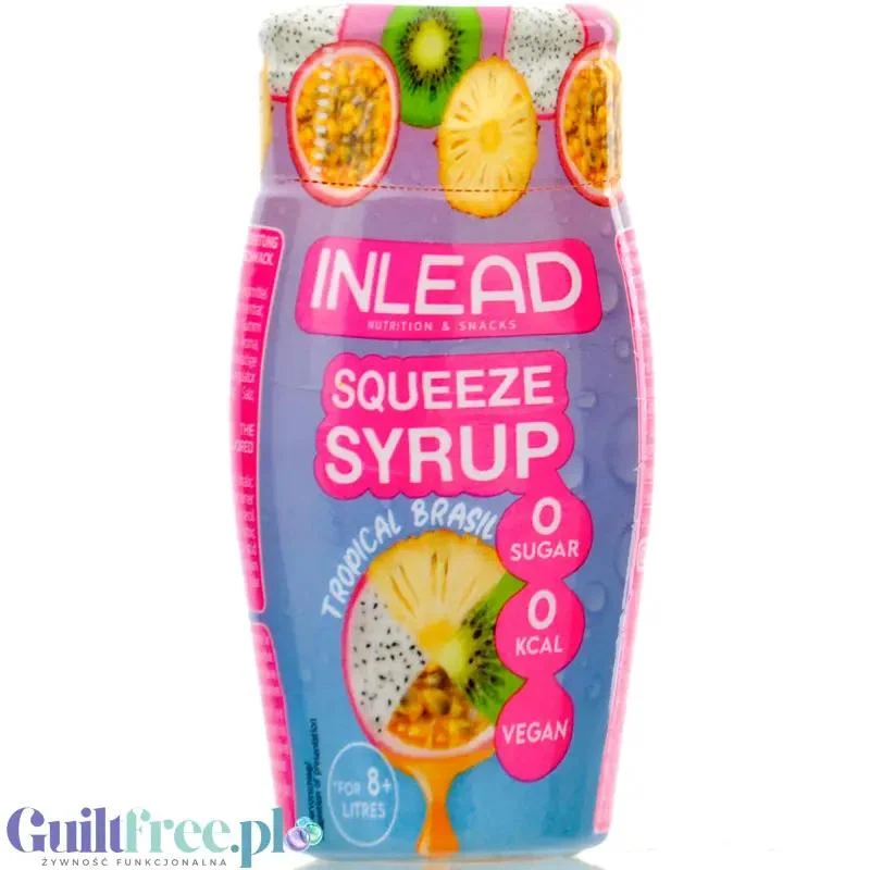Inlead Squeeze Syrup Tropical Brasil - skoncentrowany syrop do wody bez cukru i kalorii na 8L