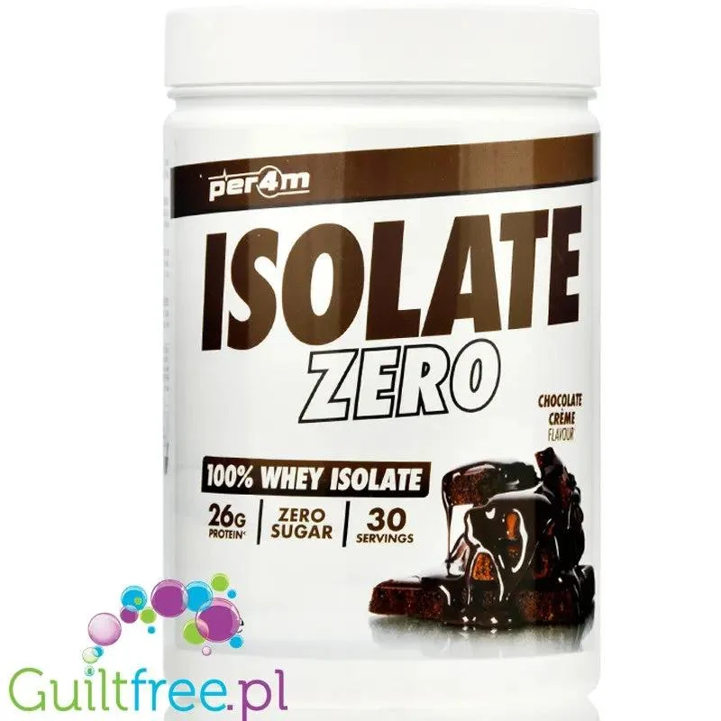 Per4m Isolate Zero Chocolate Crème - 100% WPI, 26g białka & 109kcal
