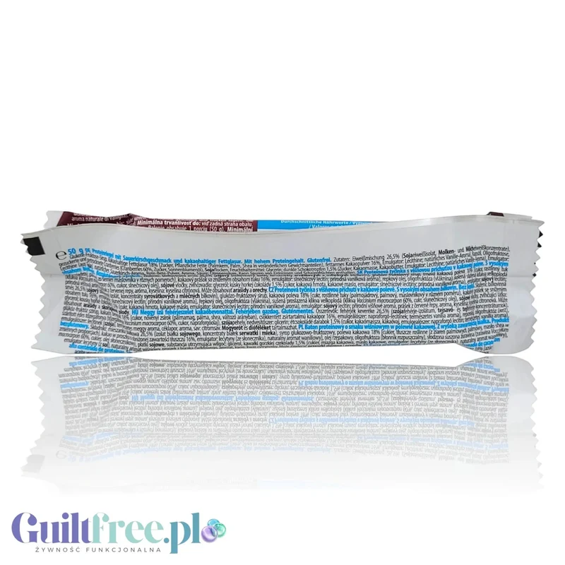 MaxSport Protein Bar Cherry – bezglutenowy baton proteinowy o smaku wiśniowym w polewie kakaowej
