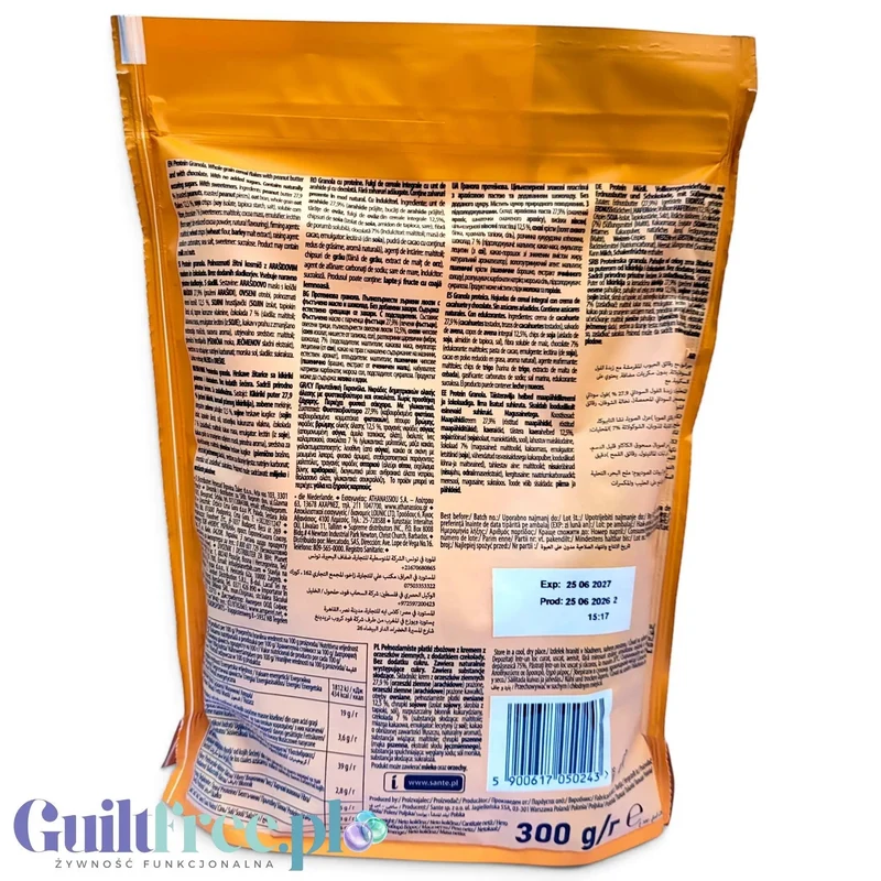 Sante GoON Granola Proteinowa bez dodatku cukru masło orzechowe z czekoladą 300 g