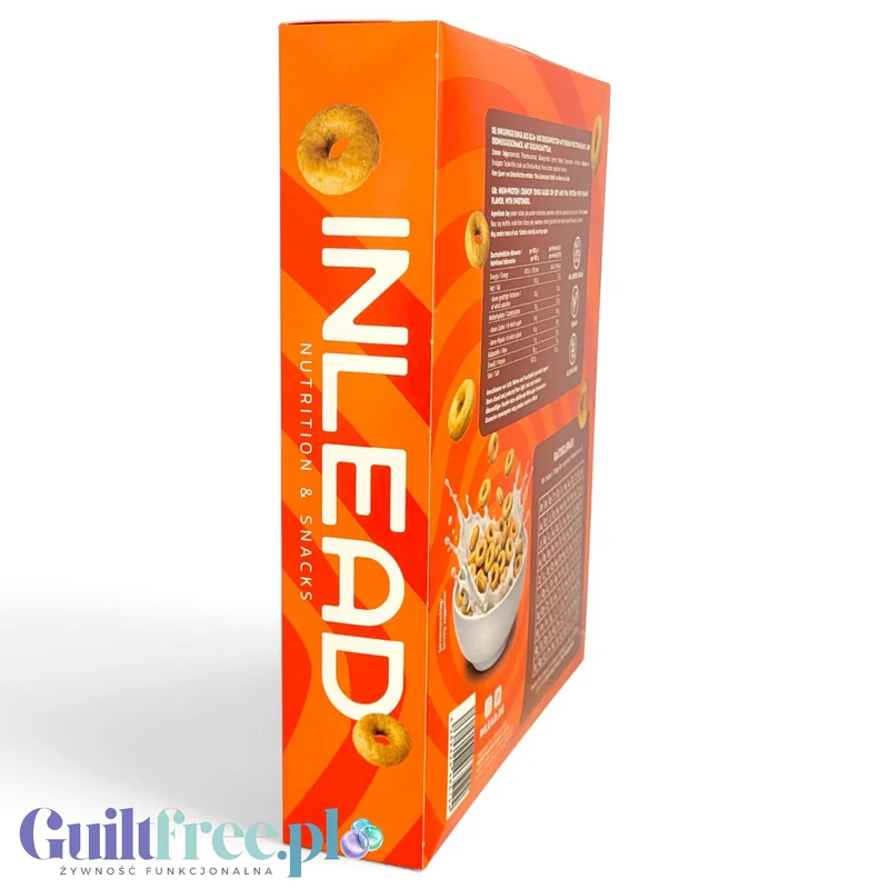Inlead Protein Loops Peanut Flavor - wegańskie proteinowe kółeczka śniadaniowe bez cukru i glutenu