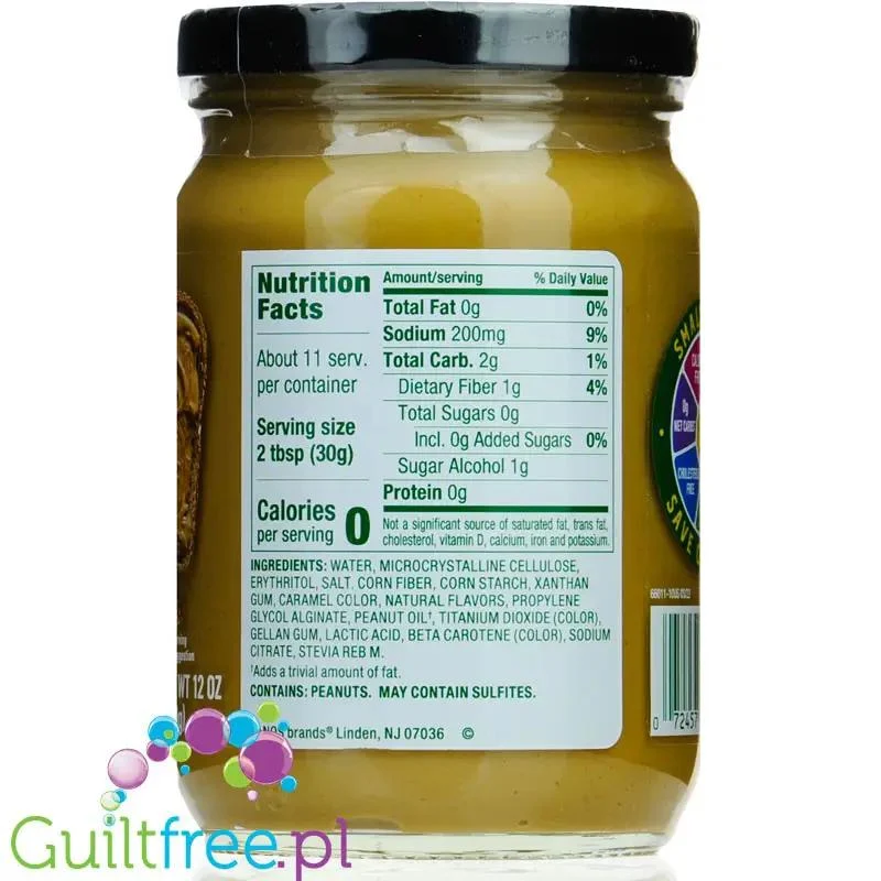 Walden Farms Whipped Peanut Butter USA - krem orzechowy zero ze stewią
