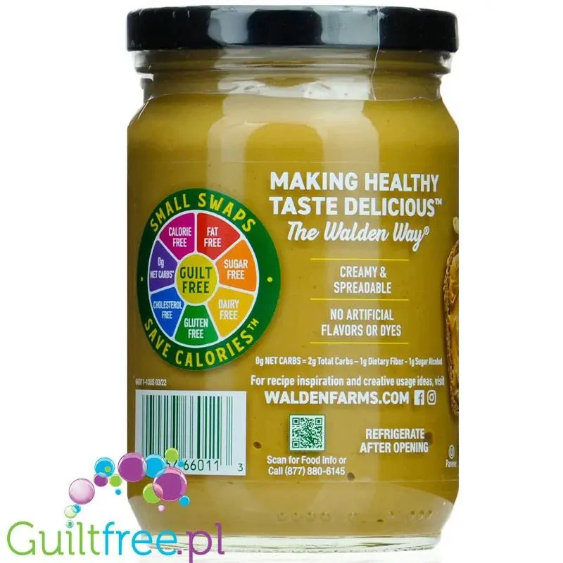 Walden Farms Whipped Peanut Butter USA - krem orzechowy zero ze stewią