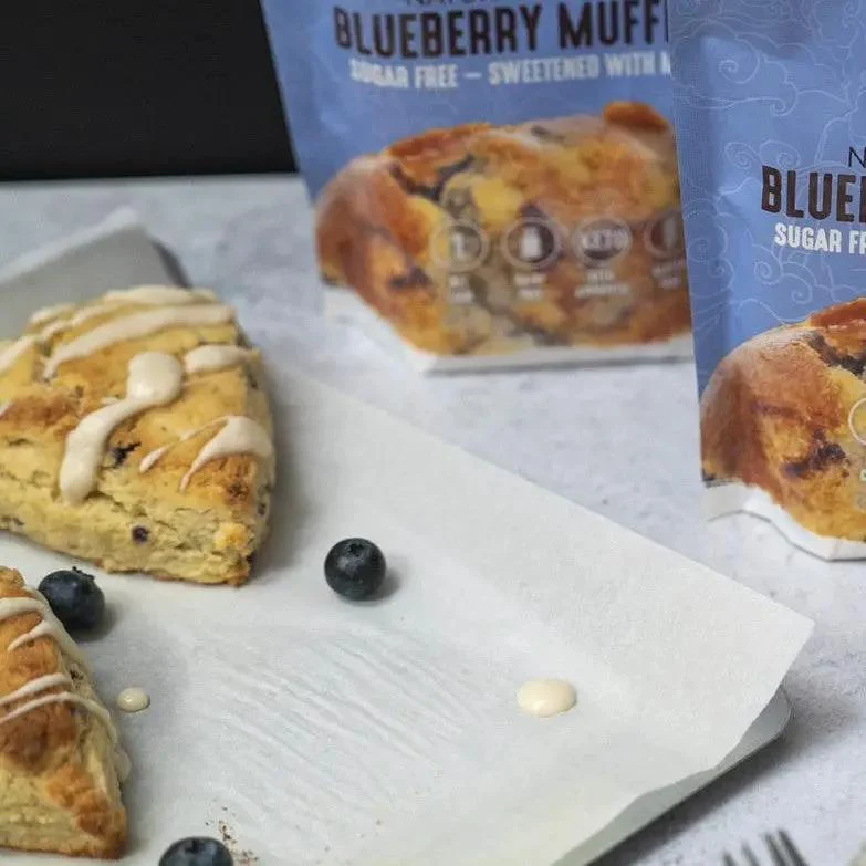 Lakanto Blueberry Muffin Mix - mieszanka do wypieku bezglutenowych babeczek bez cukru