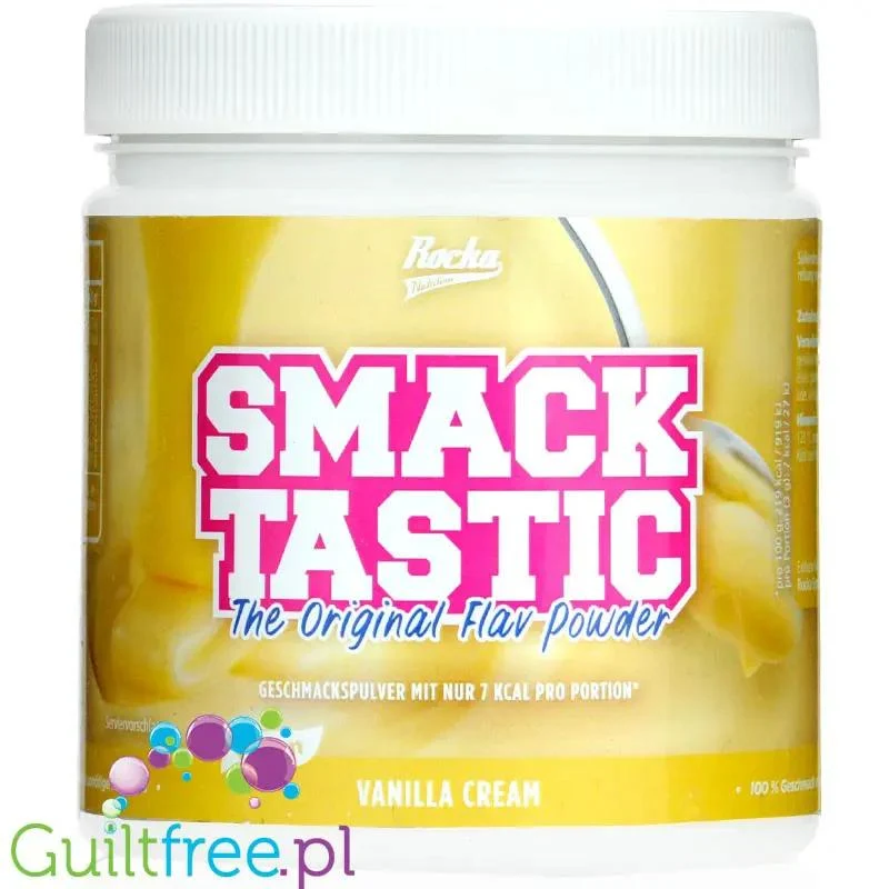 Rocka Nutrition Smacktastic Vanilla Cream 250g - wegański słodzący aromat waniliowy w proszku