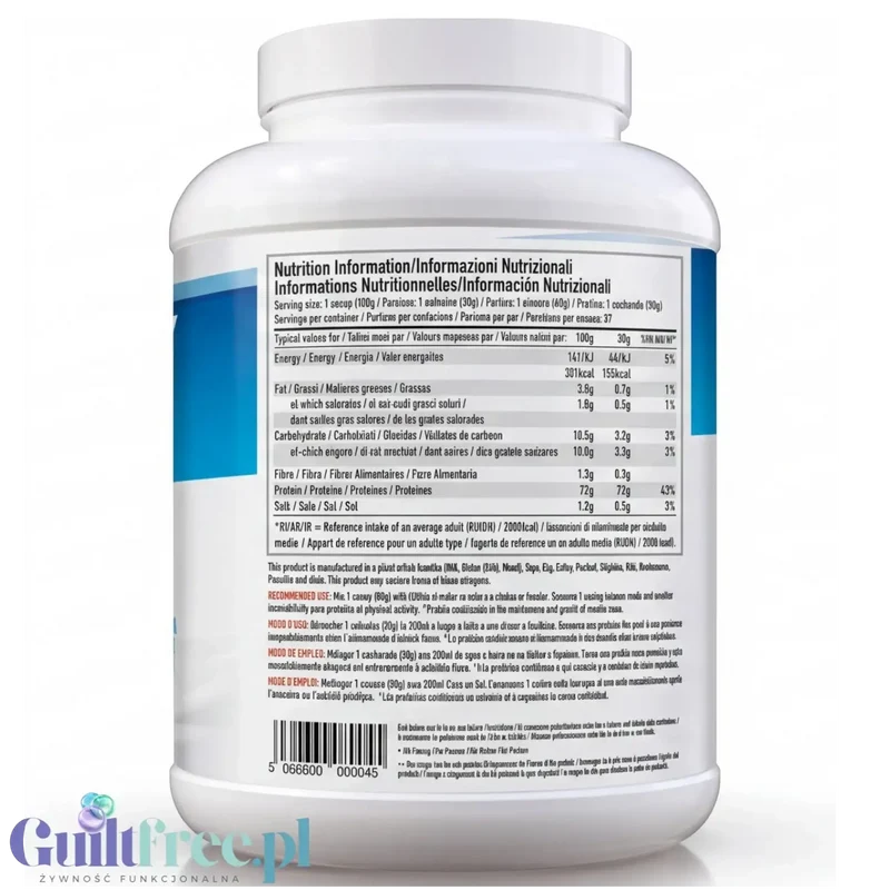 Per4M Whey Advanced Protein Vanilla Creme 2010g - gęsta odżywka białkowa WPC, WPI & MPC, Krem Waniliowy