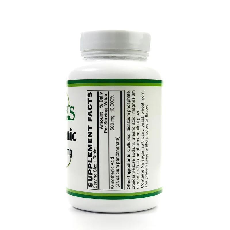 Patothenic Acid 500mg 100ct