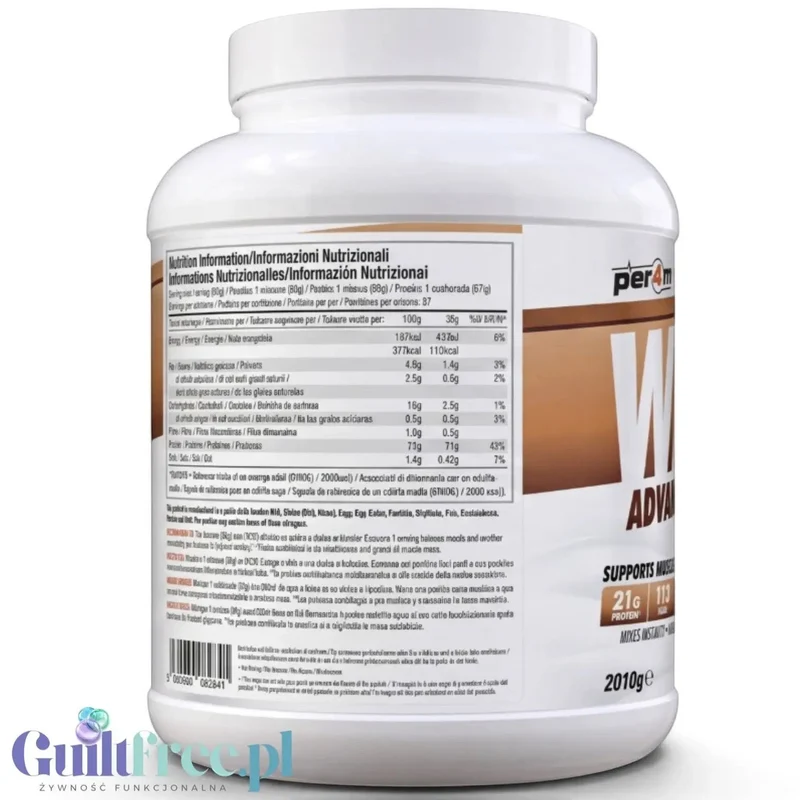 Per4M Whey Advanced Protein S'mores 2010g - gęsta odżywka białkowa WPC, WPI & MPC