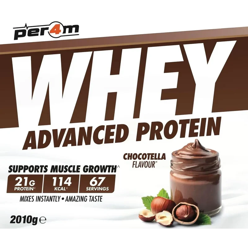 Per4M Whey Advanced Protein Chocotella 2010g - gęsta odżywka białkowa WPC, WPI & MPC