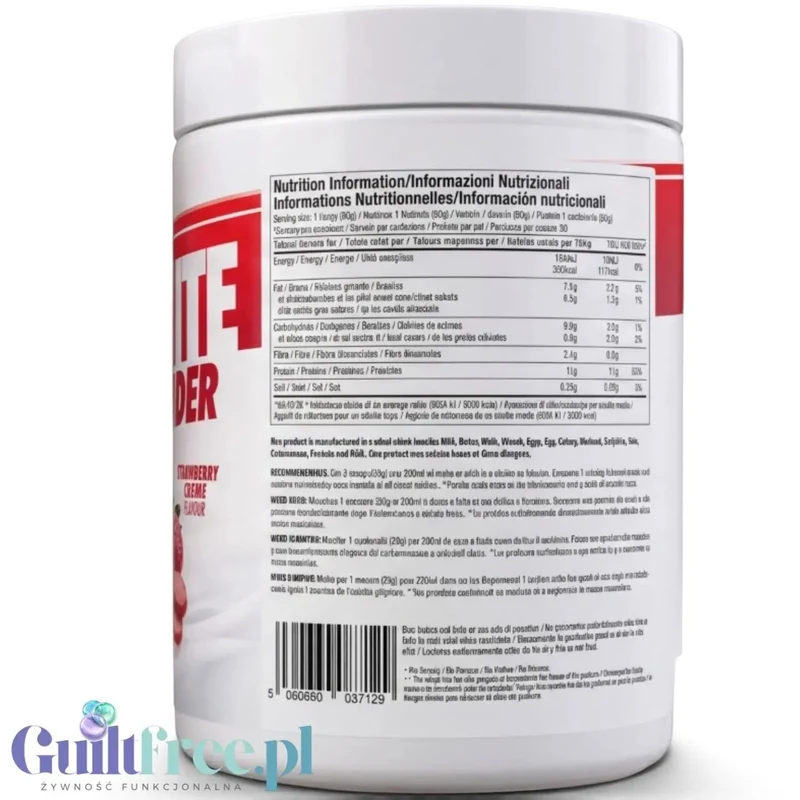 Per4m Egg White Protein Strawberry Creme 900g - odżywka białkowa z białek jaj albuminy