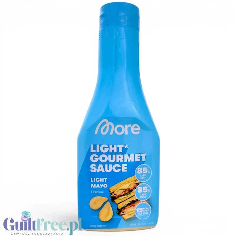 More Nutrition Light Gourmet Sauce, Light Mayo - sos majonezowy 85% mniej tłuszczu i kalorii