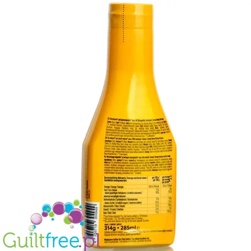 More Nutrition Light Gourmet Sauce, Creamy Honey Mustard - miodowo-musztardowy sos, 60% mniej kcal