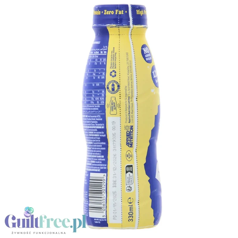 Applied Nutrition Protein Shake White Chocolate 330ml - gotowy szejk proteinowy 20g białka & 126kcal