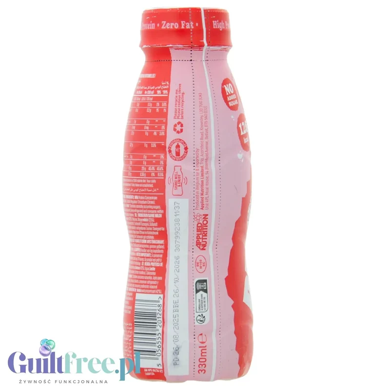 Applied Nutrition Protein Shake Strawberries & Cream 330ml - gotowy szejk proteinowy 20g białka & 126kcal
