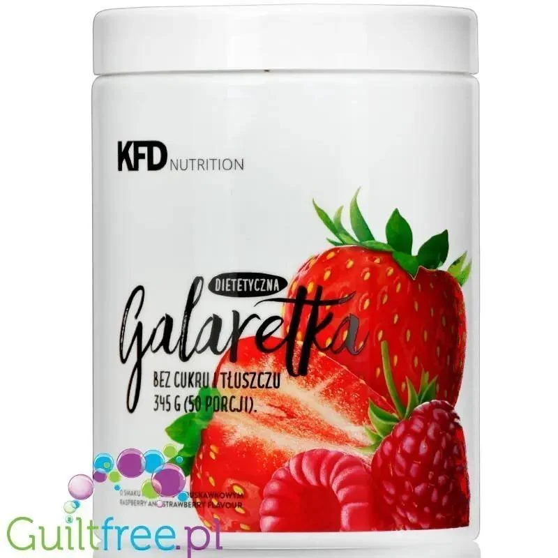 KFD Galaretka Malina & Truskawka, dietetyczna galaretka bez cukru 50 porcji x 18kcal
