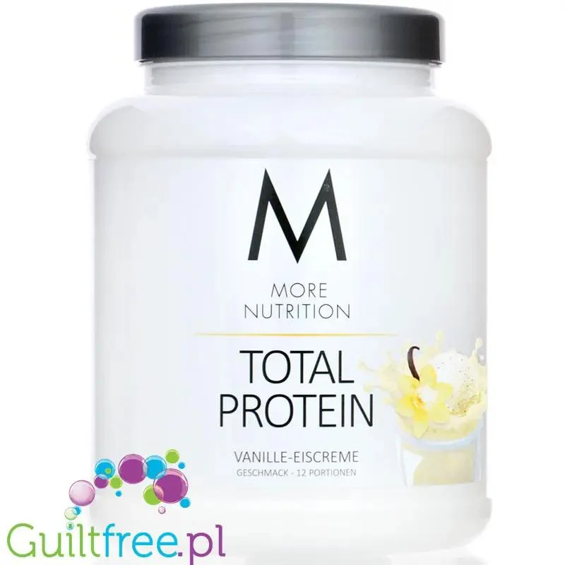 More Nutrition Total Protein Vanilla Ice Cream 0,6kg - kazeina, gęste białko, smak Lody Waniliowe