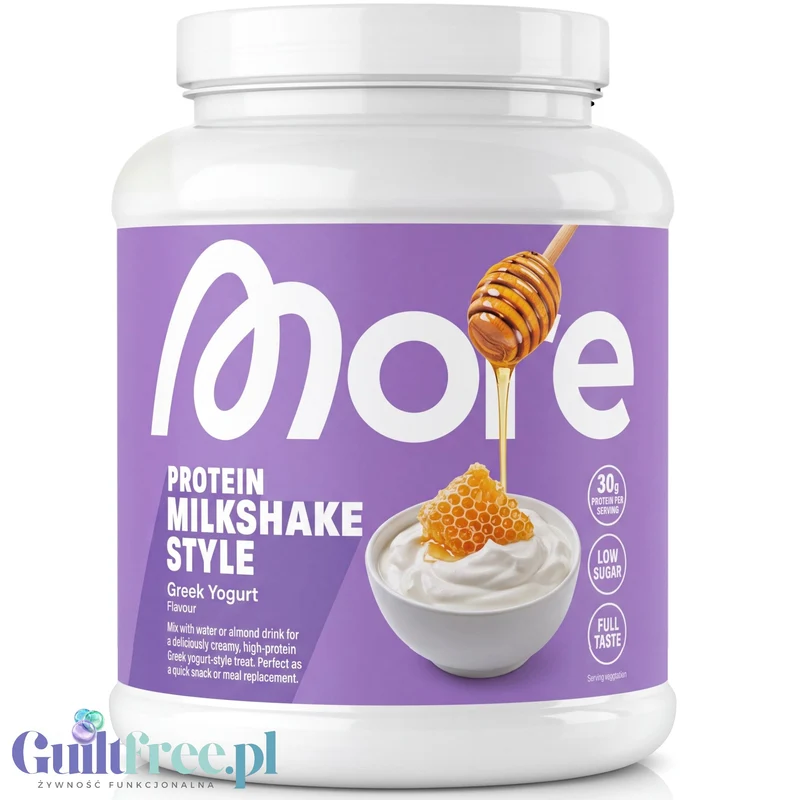 More Nutrition Total Protein Greek Yogurt 0,6kg - kazeina z WPC i laktazą, smak greckiego jogurtu