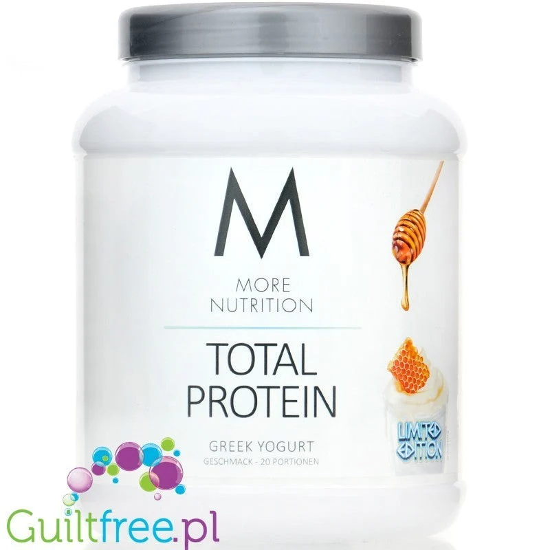 More Nutrition Total Protein Greek Yogurt 0,6kg - kazeina z WPC i laktazą, smak greckiego jogurtu