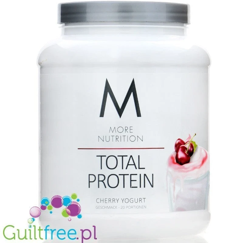 More Nutrition Total Protein Cherry Yogurt 0,6kg - kazeina z WPC i laktazą, smak Jogurt Wiśniowy