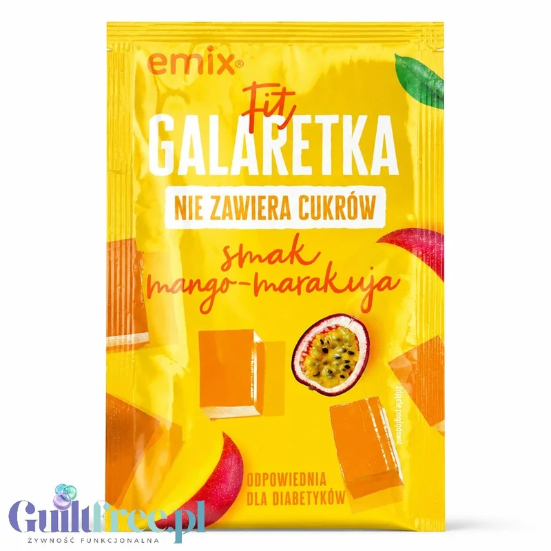 Emix Fit Galaretka Mango & Marakuja - galaretka bez cukru odpowiednia dla diabetyków