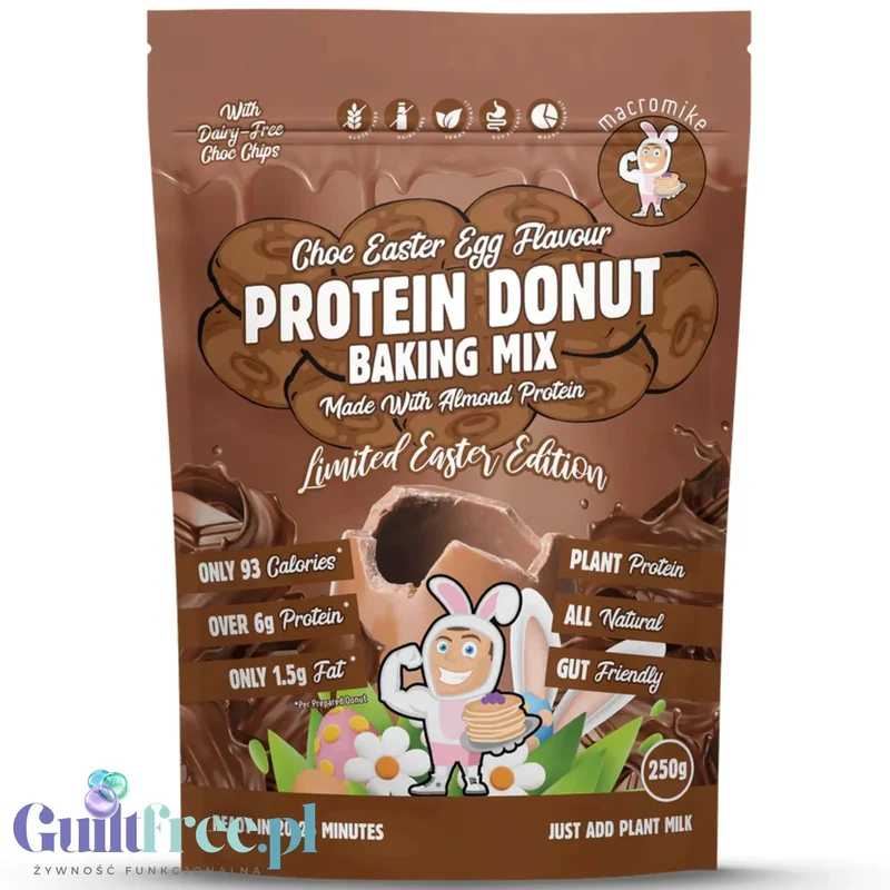 Macro Mike Chocolate Easter Egg Protein Donut Baking Mix - mieszanka do przygotowania proteinowych donutów