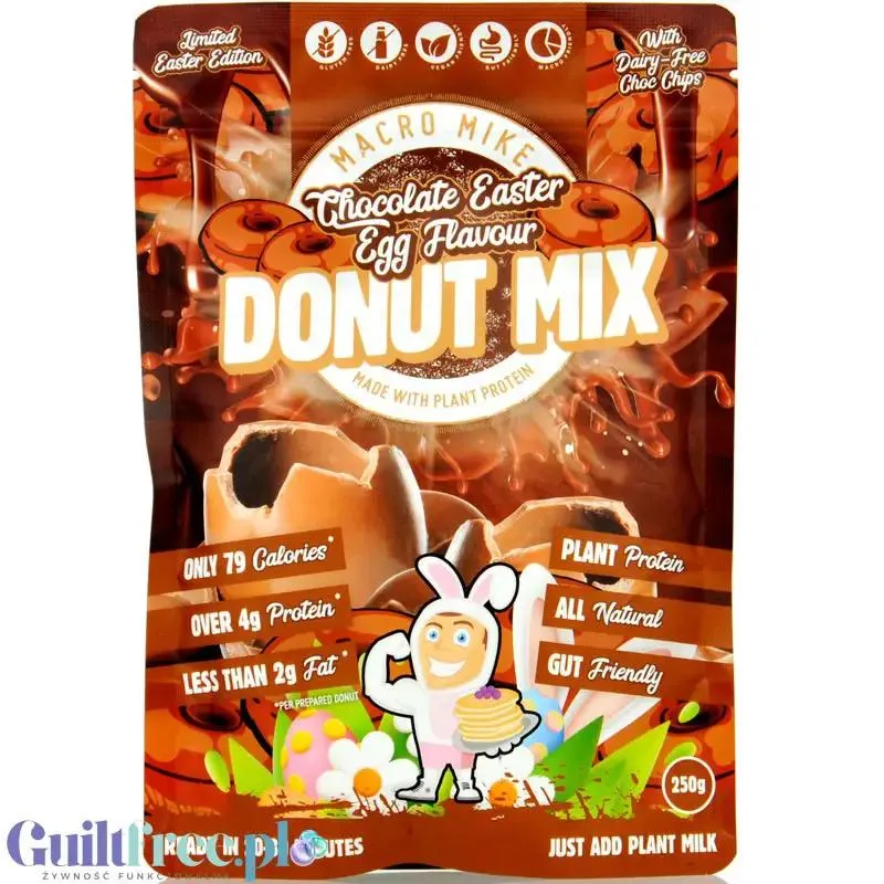 Macro Mike Chocolate Easter Egg Protein Donut Baking Mix - mieszanka do przygotowania proteinowych donutów