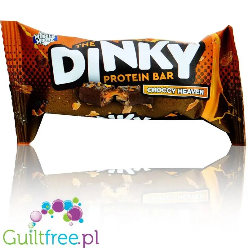 Moose Dinky Bar Choccy Heaven 129kcal & 10g białka, batonik proteinowy w czekoladzie