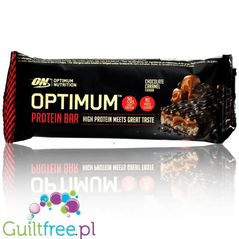Optimum Nutrition, Whipped Bar Chocolate Caramel - baton białkowy z masą a la ptasie mleczko, karmelem i czekoladą