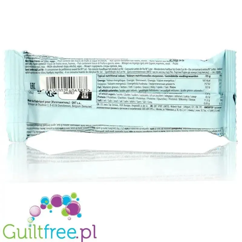 QNT Protein Wafer Vanilla Yoghurt - waniliowy wafelek proteinowy w polewie 32% białka