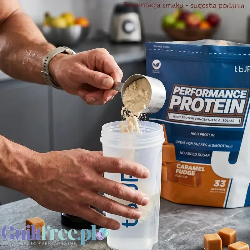 TBJP Performance Protein Whey & Isolate Caramel Fudge 1kg - odżywka białkowa WPC & WPI, smak Karmelowa Krówka
