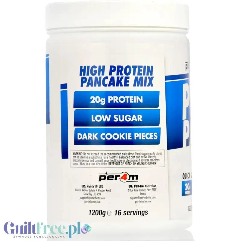 Per4m Protein Pancakes Cookies 'n' Creme 1,2kg - naleśniki proteinowe z kawałkami ciasteczek