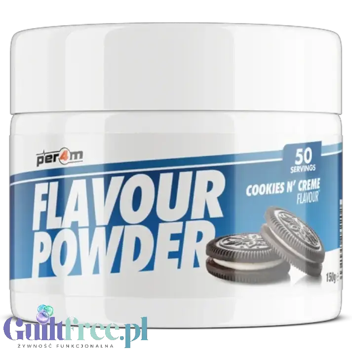 Per4m Flavour Powder Cookies N' Creme - aromat słodzący w proszku o smaku ciasteczek z kremem