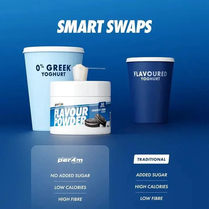 Per4m Flavour Powder Cookies N' Creme - aromat słodzący w proszku o smaku ciasteczek z kremem