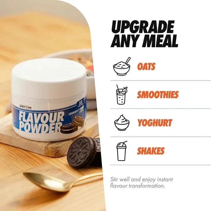Per4m Flavour Powder Cookies N' Creme - aromat słodzący w proszku o smaku ciasteczek z kremem