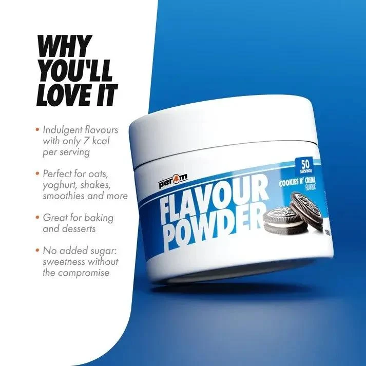Per4m Flavour Powder Cookies N' Creme - aromat słodzący w proszku o smaku ciasteczek z kremem