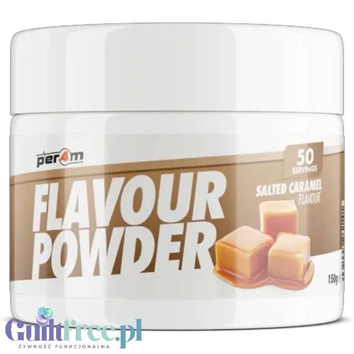 Per4m Flavour Powder Salted Caramel - wegański aromat w proszku o smaku słonego karmelu