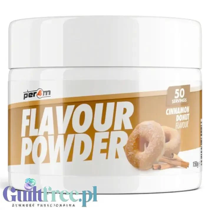 Per4m Flavour Powder Cinnamon Donut - wegański aromat w proszku bez cukru o smaku pączka cynamonowego