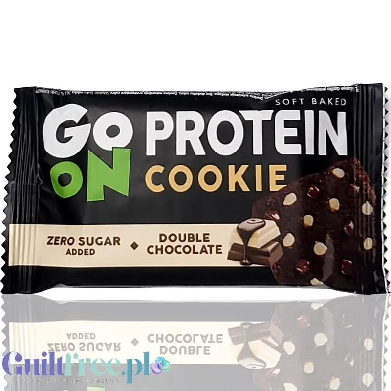 Sante GoOn Protein Cookie Double Chocolate - ciastko białkowe z kawałkami białej i mlecznej czekolady bez cukru