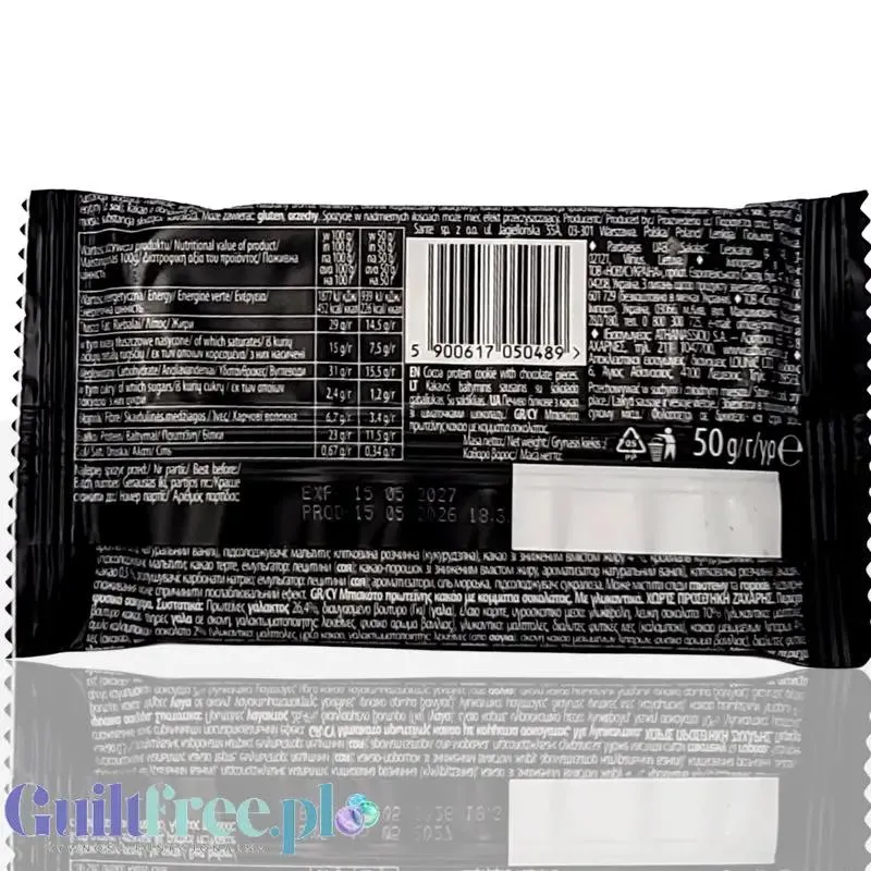Sante GoOn Protein Cookie Double Chocolate - ciastko białkowe z kawałkami białej i mlecznej czekolady bez cukru