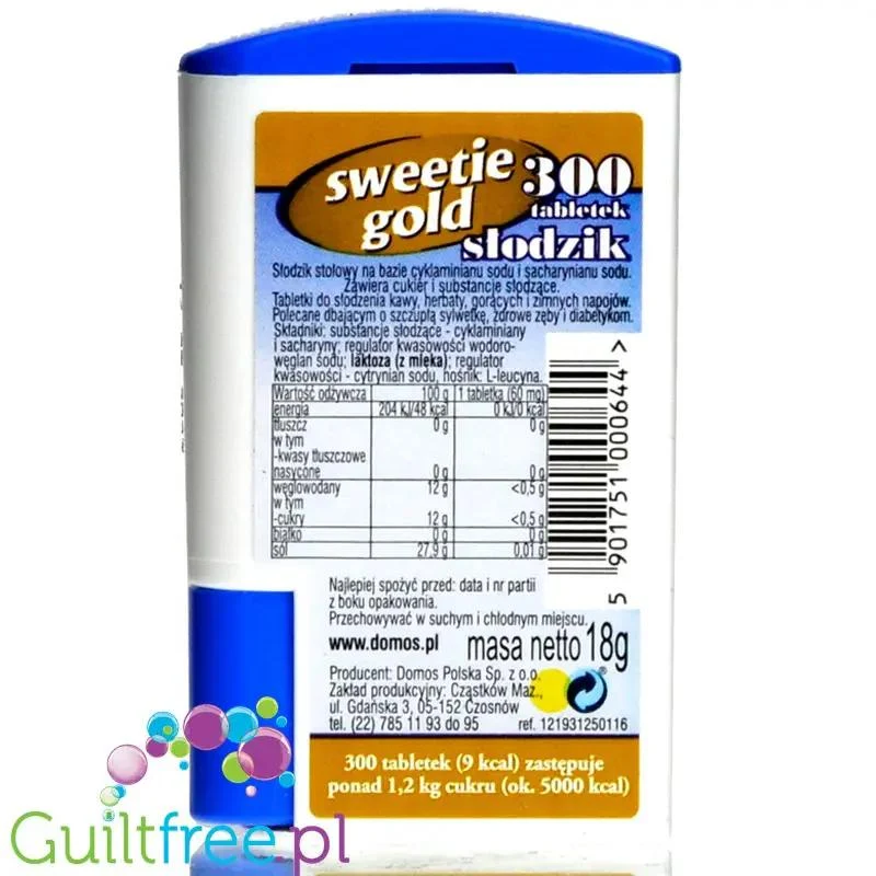 Słodzik Sweetie Gold - słodzik 300 tabletek