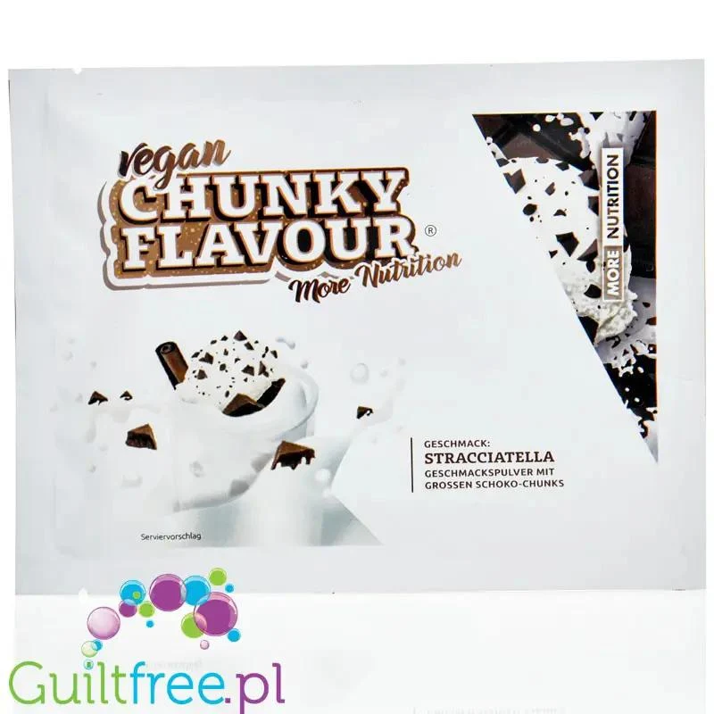 More Nutrition Chunky Flavor Stracciatella - wegański aromat słodzący w proszku z kawałkami czekolady