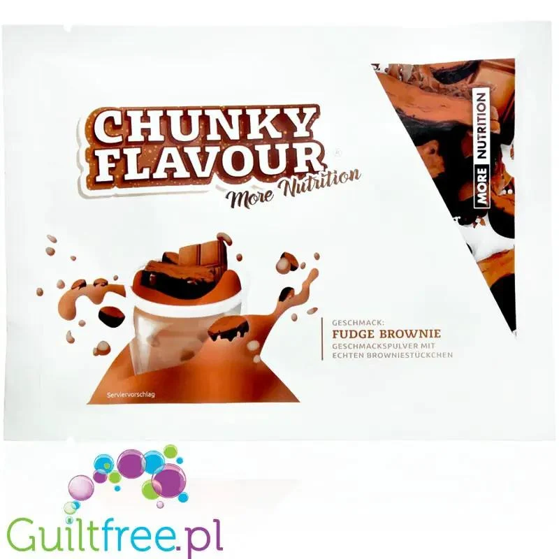 More Nutrition Chunky Flavor Fudge Brownie - aromat w proszku, Czekoladowe Brownie