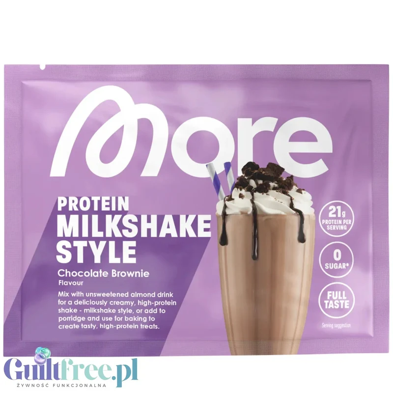 More Nutrition Total Protein Schoko Brownie - kazeina, gęste białko, smak Brownie Czekoladowe
