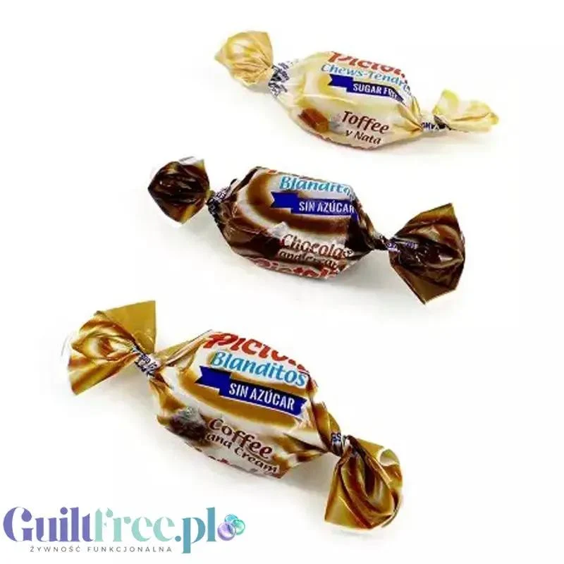 Pictolin Blanditos Chews-Tendres 1kg - miękkie ciągutki krówki toffee bez cukru w 3 smakach