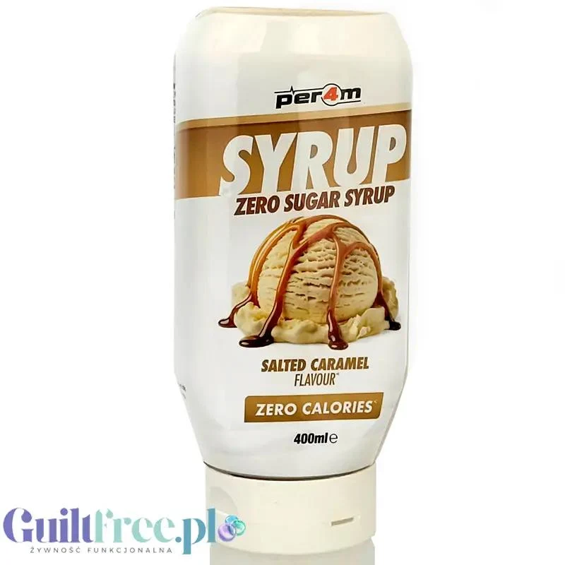 Per4m Syrup Salted Caramel - polewa o smaku solonego karmelu bez cukru i bez kalorii