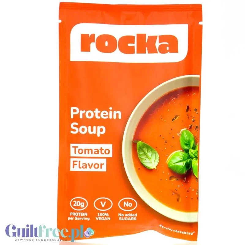Rocka Protein Soup Tomato - wegańska pomidorowa zupa proteinowa 20g białka instant