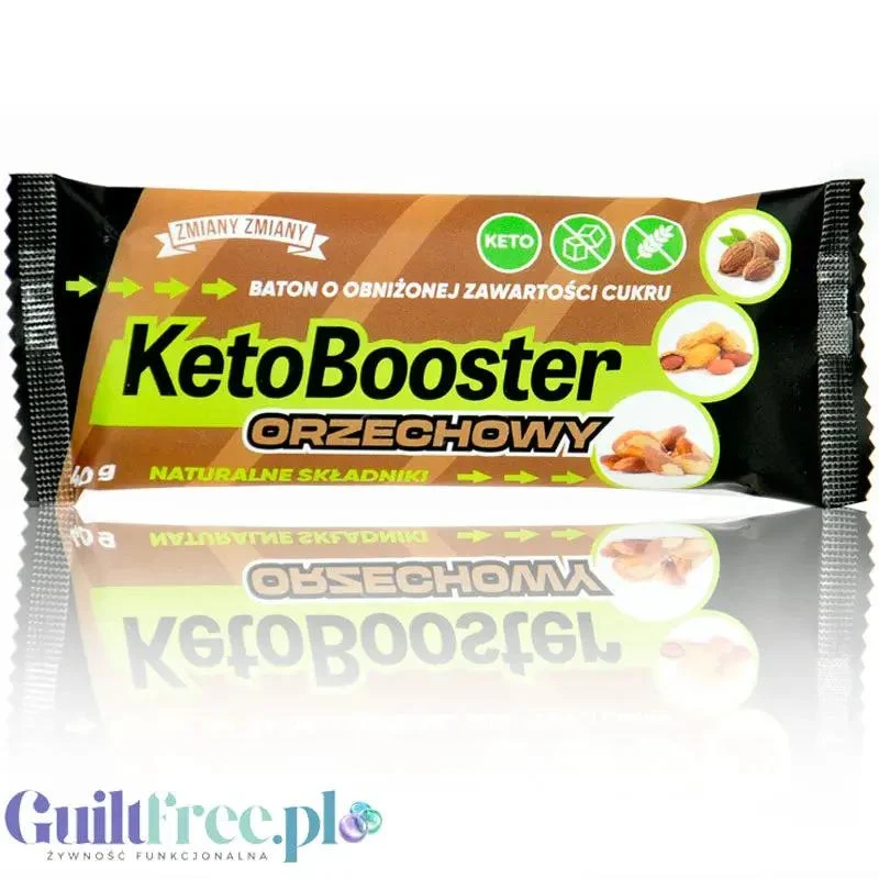 Zmiany Zmiany Keto Booster Orzechowy - wegański keto baton z orzechami brazylijskimi