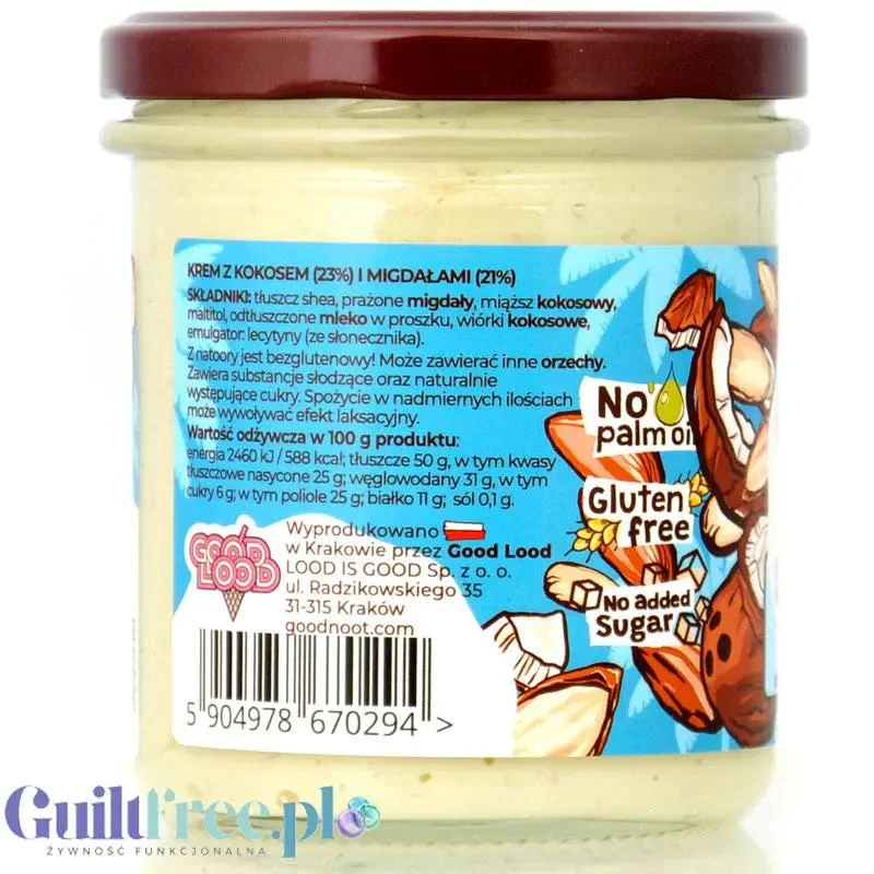 Good Noot Coconoot Crunchy - fenomenalny krem z kokosem i migdałami bez cukru