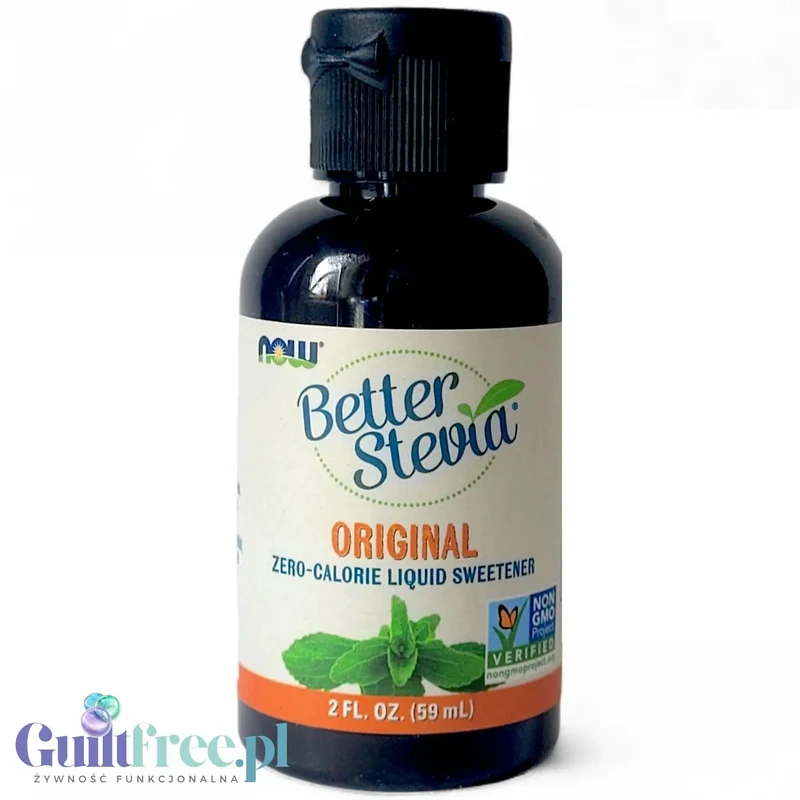 NOW Better Stevia Original 59ml - naturalny słodzik ze stewią bez gliceryny