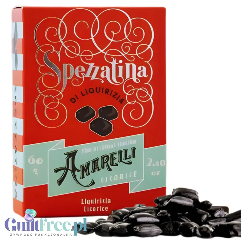 Amarelli Liquirizia Spezzatina di Liquorizia 60g - kalabryjska lukrecja 100% bez cukru i słodzików